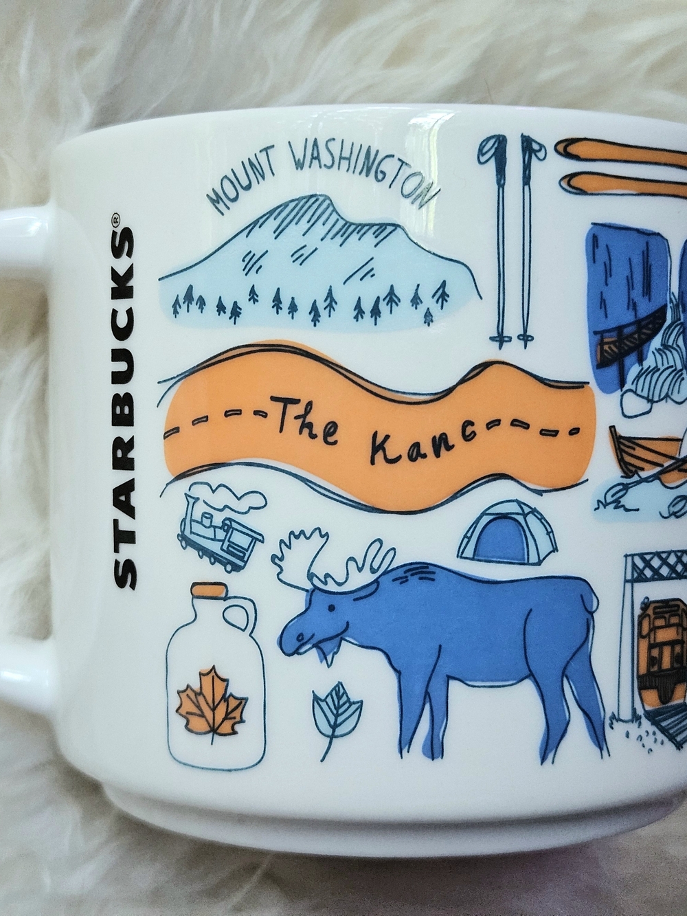Starbucks Been There Series New Hampshire Mug 14oz 🏔️ Blue Inside